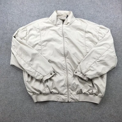 Ping Jacket Mens XL Beige Full Zip Windbreaker Lightweight Golf Golfing Pockets - Image 1 of 4