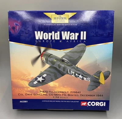 Corgi P-47D Thunderbolt 1/72 Diecast WWII Aviation Archive Fighter Airplane 1944 - Image 1 of 4