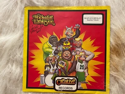 45 RPM * Rock-afire Explosion * Beatles Medley-Roast Beef S * 1983 * Autografiado Foto 1 de 4