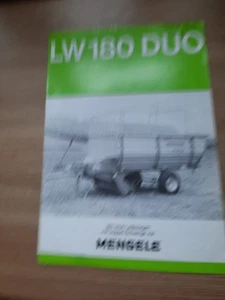 Mengele LW 180 DUO Prospekt 10/81 2 Seiten Technische Daten - Bild 1 von 2