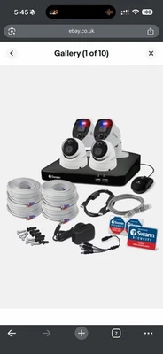 Swann Enforcer DVR 4680 4 Channel 2x1080SL 2x1080MSD 1080p HD Camera CCTV Kit - Image 1 of 4