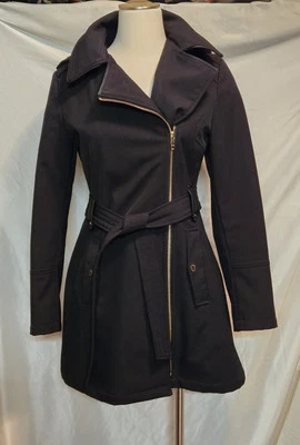 Gabardina con cinturón asimétrico Via Spiga, talla XS Foto 1 de 4