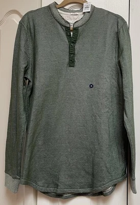 Abercrombie & Fitch Shirt Men’s M Green Long Sleeve Henley AF Muscle Vintage NWT - Image 1 of 3