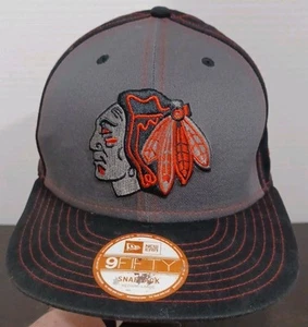 Chicago Blackhawks Hockey New Era 9FIFTY Cap Herren schwarz verstellbar Snapback Mütze - Bild 1 von 16
