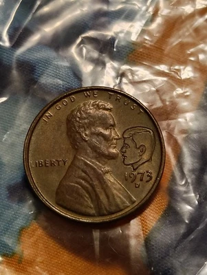 Lincoln Kennedy Stamped  Penny - Image 1 of 2
