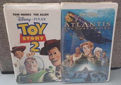 Lot Of 2 Disney VHS: Toy Story 2 and Atlantis: The Lost Empire - Image 1 of 2