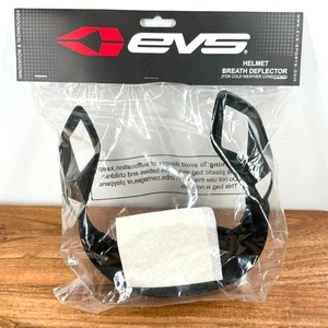 EVS Helmet Breath Deflector Cold Weather Snowmobile Racing Gear Black New - Foto 1 di 7