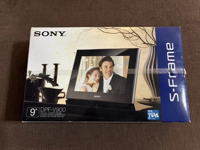 Sony S-Frame DPF-V900 9" Digital Photo Frame – HDMI USB Black – New In Box - Image 1 of 4