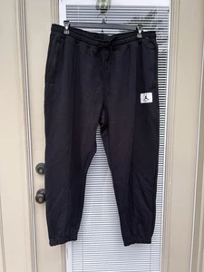NIKE WOMEN'S PLUS SIZE 1X - AIR JORDAN FLEECE PANTS - BLACK DD7003 010 - Picture 1 of 6