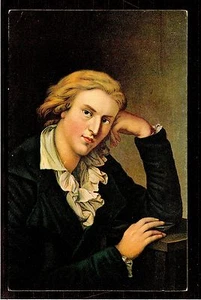 Arte de Stengel c1910 por el poeta Graff Von Schiller gente postal - Imagen 1 de 2