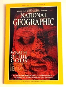 National Geographic Magazine July 2000 With Map Wrath of the Gods Australia - Imagen 1 de 10