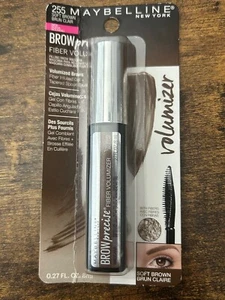 Máscara de pestañas Maybelline Brow Precise Fiber Volume, 255 marrón suave. Precintado - Imagen 1 de 3