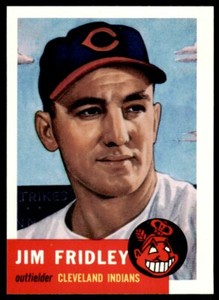 1991 TOPPS ARCHIVES 1953 JIM FRIDLEY . CLEVELAND INDIANS #187