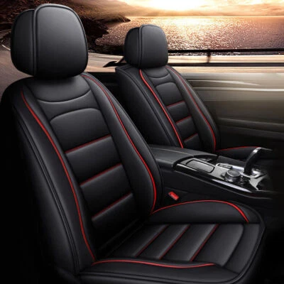 For Kia Soul 2020-2023 Car 2-Seat Covers Faux Leather Front Row Seat Cushion Foto 1 de 4