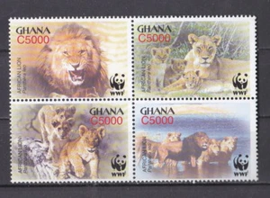E1562 - Ghana 2004 - MNH - Dieren / Animals (Leeuwen/Lions) WWF/WNF - Picture 1 of 1