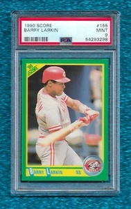 1990 SCORE #155 BARRY LARKIN PSA 9 MINT HOF CINCINNATI REDS - Bild 1 von 1