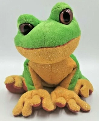 Ganz Webkinz Green Tree Frog HM109 8" Plush Stuffed Animal Toy No Code  - Image 1 of 4