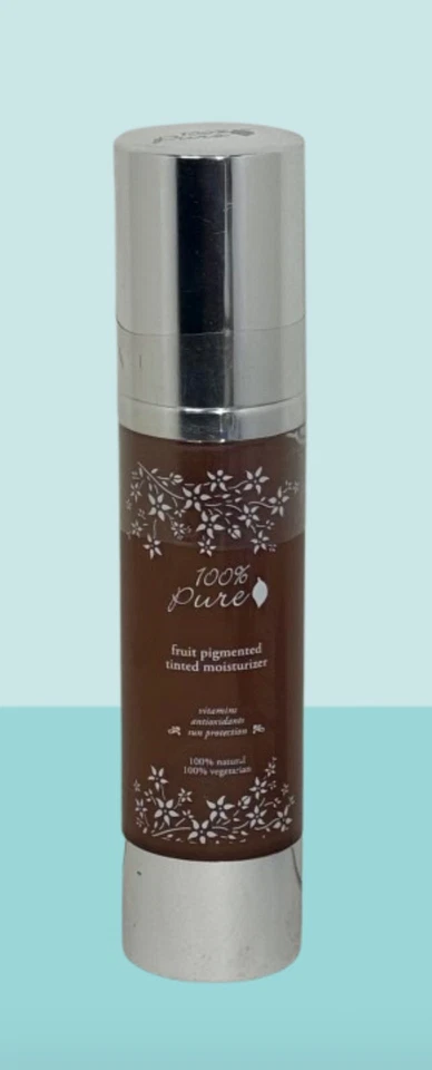 Crema hidratante tintada pigmentada 100 % pura fruta, cacao, 1,7 oz, botella con bomba de aire Foto 1 de 3