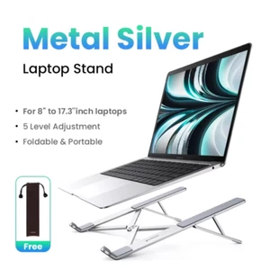 Foldable Aluminum Laptop Stand for MacBook Air/Pro and Tablets - Picture 1 of 9