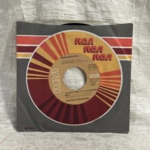 John Denver - Thank God I’m a Country Boy - RCA 1975 45 RPM PB-10239-A -- 7791 - Imagen 1 de 5