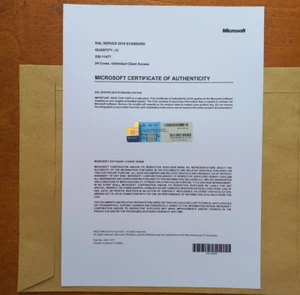 Microsoft SQL Server 2019 Standard 24 Core License unlimited User CALs 228-11477 - Picture 1 of 9