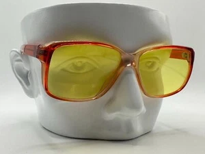 NEW Vintage Oversize Eyeglasses | Non Rx | Mens Square Style | Yellow Lens #801 - Picture 1 of 10