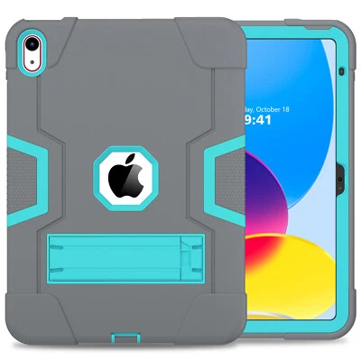 For iPad 10th Generation 10.9 2022 Hybrid Shockproof Heavy Duty Case Stand Cover - Image 1 of 4