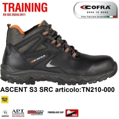 Sicherheitsschuhe Cofra Ascent S3 SRC Wasserabweisendes Leder