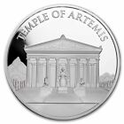 1 TROY OZ SILVER  Temple of Artemis 7 WONDERS OF THE WORLD ROUND