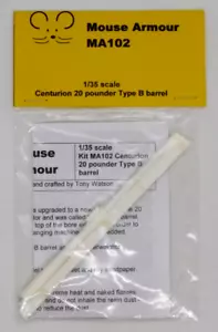Mouse Armour Centurion 20 Pounder Type B Barrel 1:35 MA102 Model Conversion Kit - Bild 1 von 3