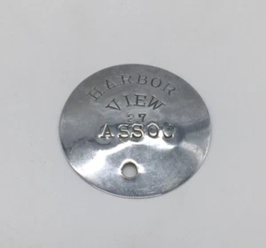 Vintage Harbor View Association, Clinton, Connecticut, Boat Dock Tag - Picture 1 of 2