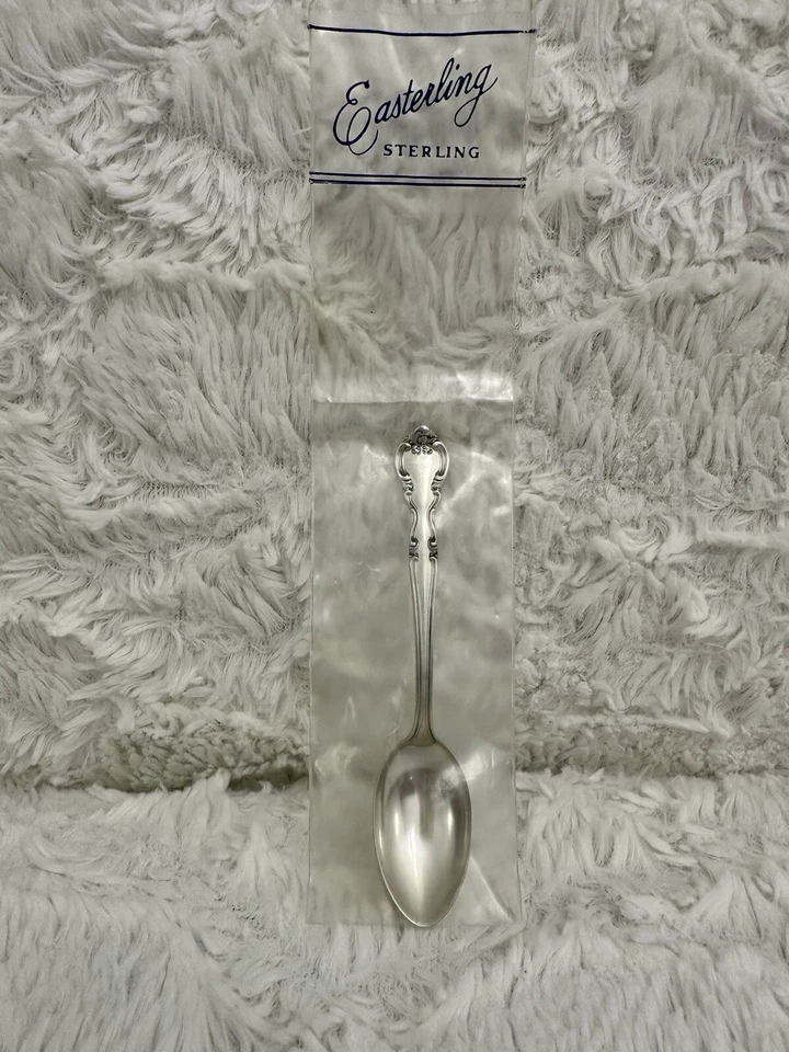 Cuchara bebé vintage de plata de ley Easterling NUEVA Foto 1 de 4