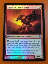 1x Thunder-Thrash Elder | FOIL | Shards of Alara | MTG Magic Cards