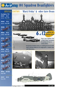 404 Sqn Beaufighters - Dallachy Wing part2: 1/32 scale Aviaeology Decals & Docs - Bild 1 von 14
