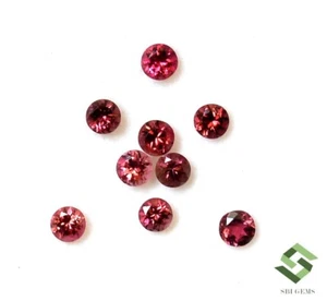 4 mm Natural Pink Tourmaline Round Cut 2.34 Cts Lot 09 Pcs Loose Gemstones - Picture 1 of 7