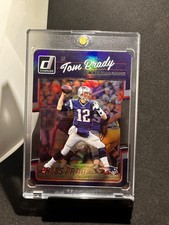 2016 PANINI DONRUSS #180 SILVER PRESS PROOF DIE CUT TOM BRADY #'D /75