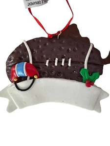 Ashland Football & Helmet Christmas Ornament Ready To Personalize with Name 3” - Picture 1 of 6