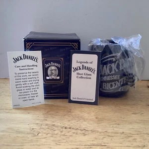 2002 JACK DANIELS LEGENDS TENNESSEE BICENTENNIAL WHISKEY SHOT GLASS w/Box & COA - Picture 1 of 12