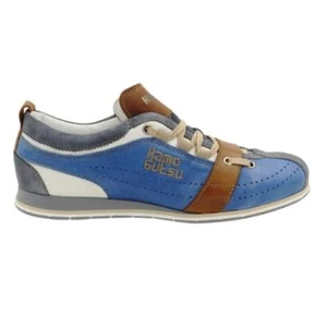Kamo-Gutsu Damen Sneaker - Avio - TIFA 002 Lederschuhe Blau Grau