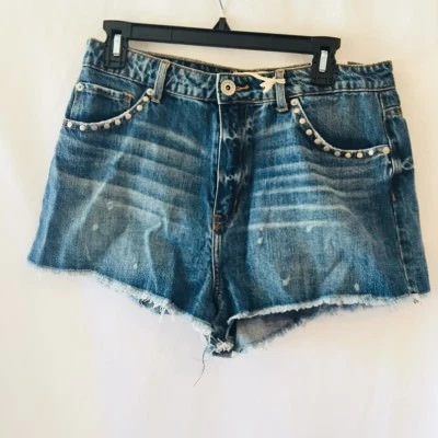 Band of Gypsies B.O.G. Shorts jeans stretch cintura alta Charlotte 31 booty - Imagem 1 de 4