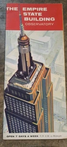 New York City NY Broschüre Empire State Building Vintage Ephemera Souvenir Karte - Bild 1 von 6