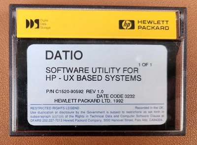 Hewlett Packard Data Cartridge Datio Software Utility For HP - UX Based Systems - Image 1 of 4