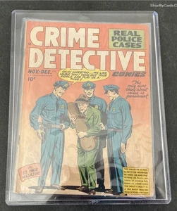 Crime Detective Comics #5 Golden Age Crime 1948 Hillman Periodicals VG - Picture 1 of 2