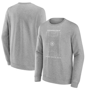 German Kid's Grey Sweatshirt (Size L) Football Pitch Logo Top - Neww - Picture 1 of 1