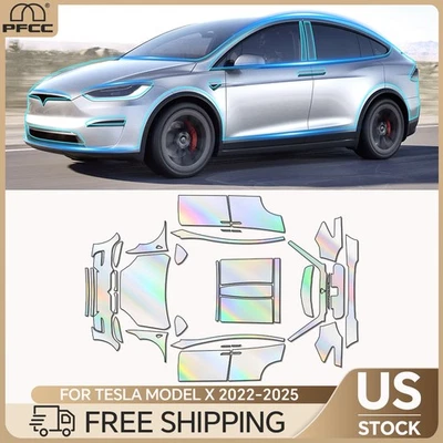 2022-2025 Tesla Model X Full Car Clear Paint Protection Film Precut Kit PPF TPU - Image 1 of 4