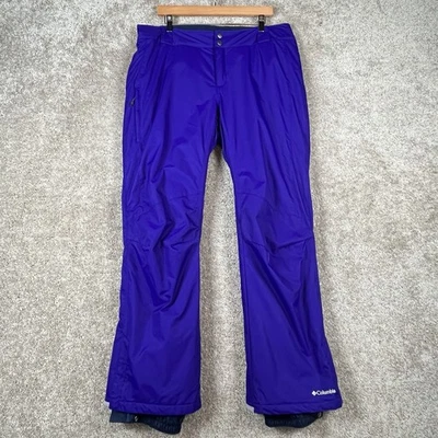 Columbia Snow Ski Pants Womens XL Purple Omni Tech Insulated waterproof - Image 1 of 4
