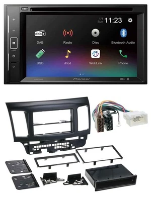 Pioneer Bluetooth MP3 USB 2DIN DAB DVD Autoradio für Mitsubishi EVO Lancer ab 08 - Bild 1 von 4