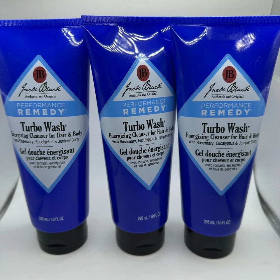Limpiador Energizante Jack Black Turbo Wash para Cabello y Cuerpo Hombres 295ml/10oz sin Caja Foto 1 de 1