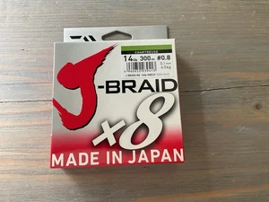 Daiwa J-Braid X 8 300m 14lb chartreuse New (108) - Picture 1 of 2