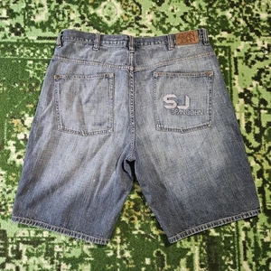 Sean John Y2K Vtg Cargo Shorts Mens 36 Baggy Hip Hop Skater Jean Embroidered - Picture 1 of 11